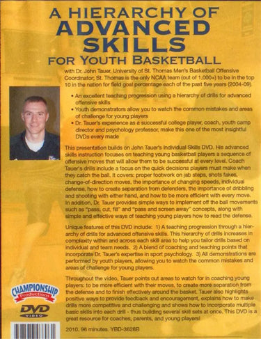 (Rental)-A Hierarchy Of Advanced Skills For Youth Basketball John Tauer